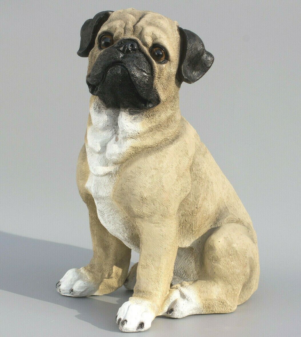 Pug Dog Urn For Pet Ashes Cremation Memorial Statue Animal Grave Decor Outdoor