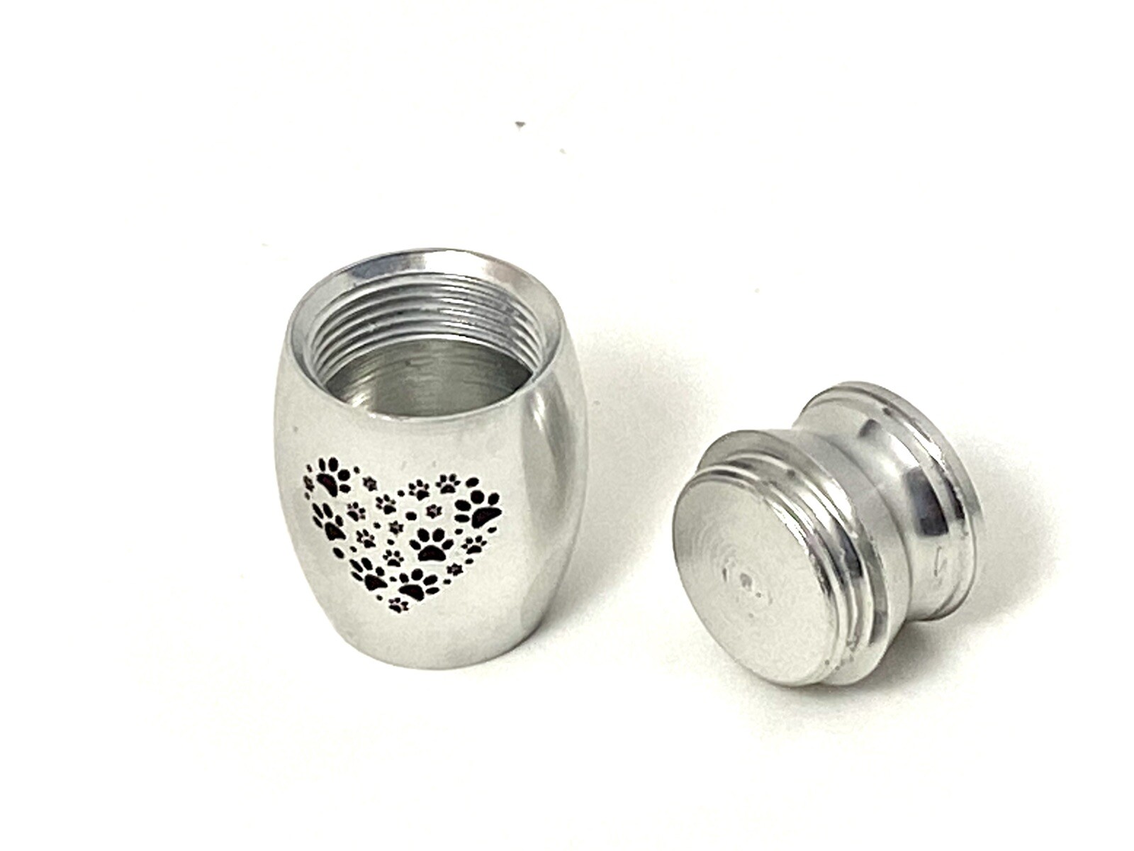 Tiny Pet Keepsake Urn Paw Prints Heart Mini Cremation Dog Cat Sharing Gift Ash