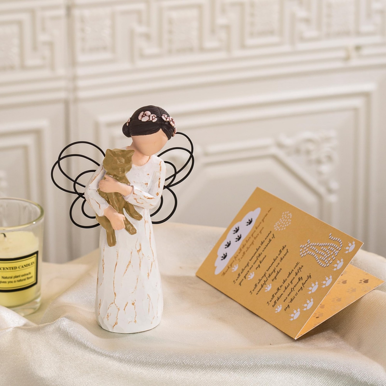 Cat Memorial Gifts, Angel Figurine Statue for Cat Lovers in Memory of Their B…