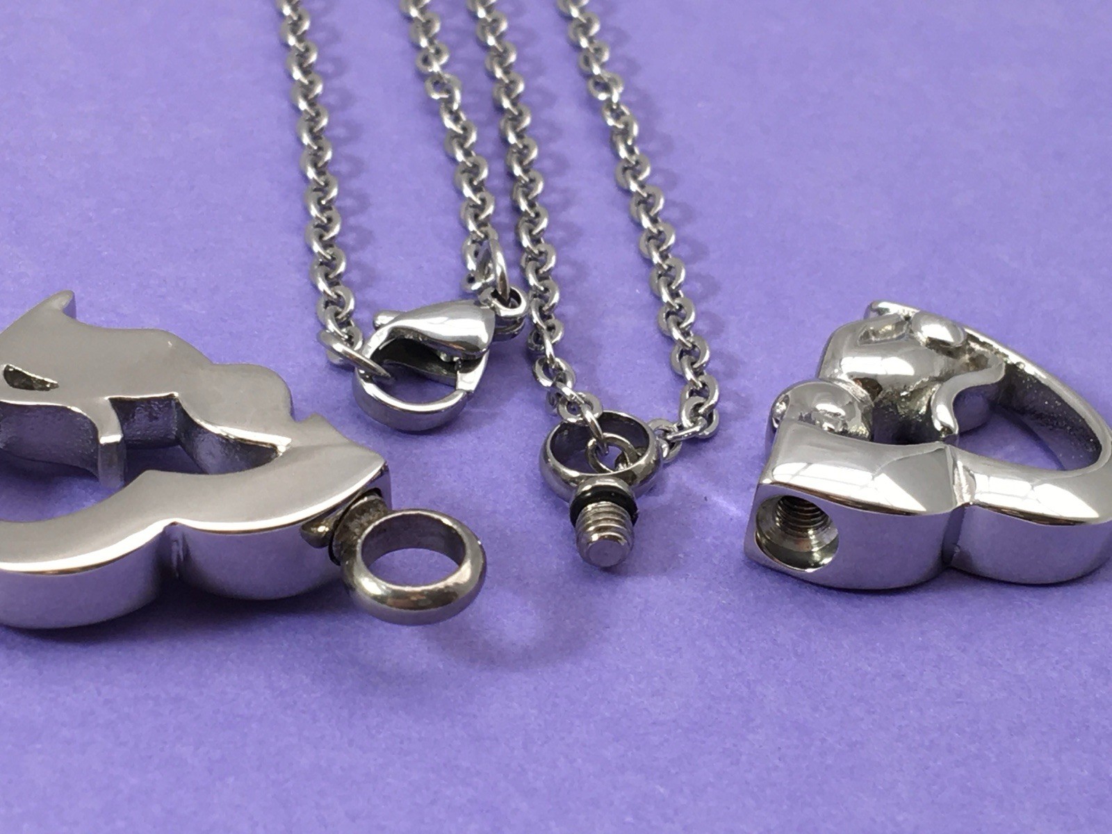 Dog Cremation Pendant Urn Keychain 1″ Key Ring for Ashes Puppy In My Heart