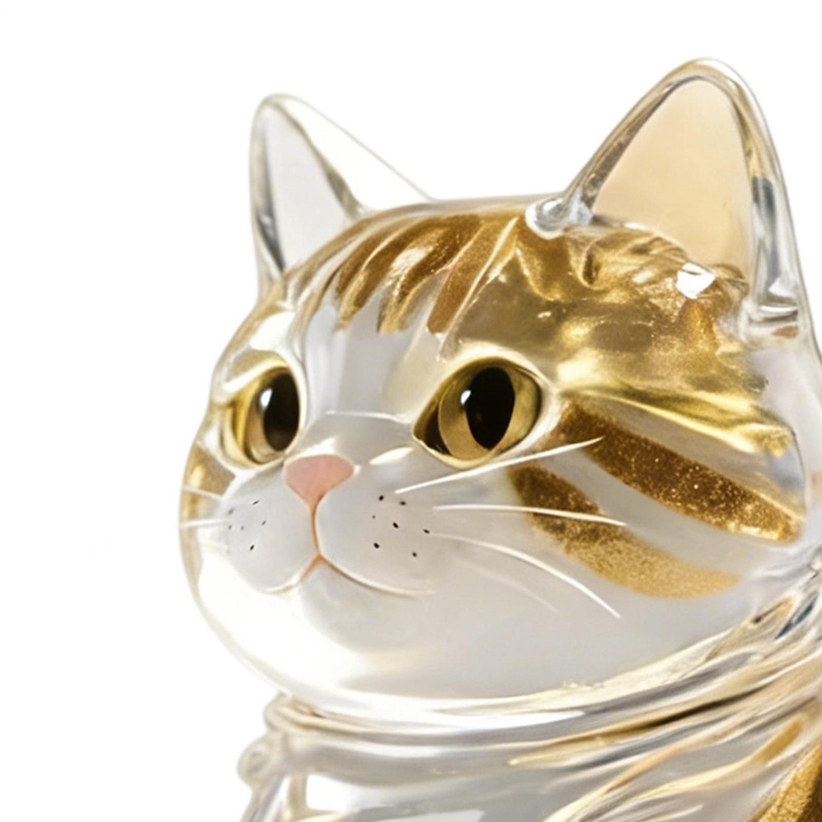 Cat Hair Storage Keychain Bag Pendant Transparent Pet Fur Keepsake Keychain