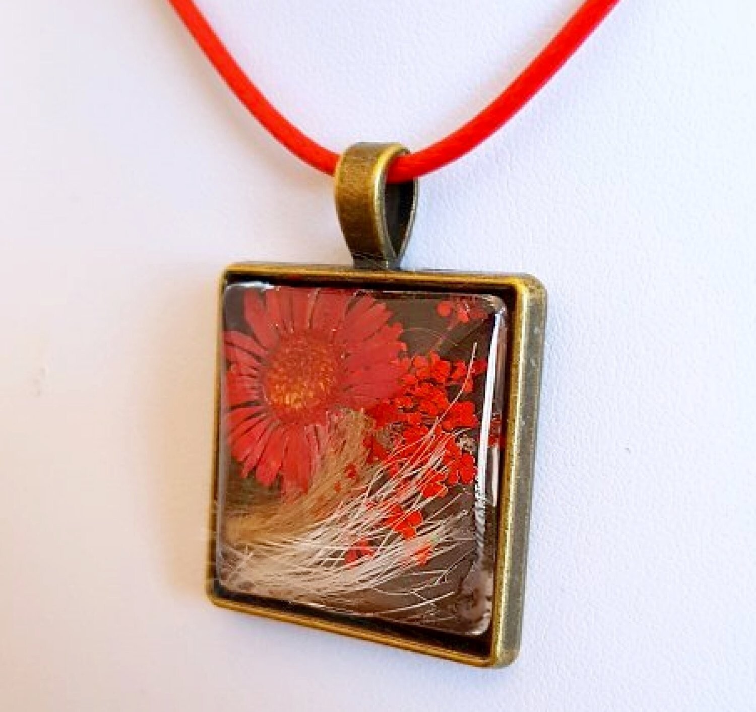Memorial/Remembrance Pendant for Necklace – CUSTOM MADE with fur or ashes etc.
