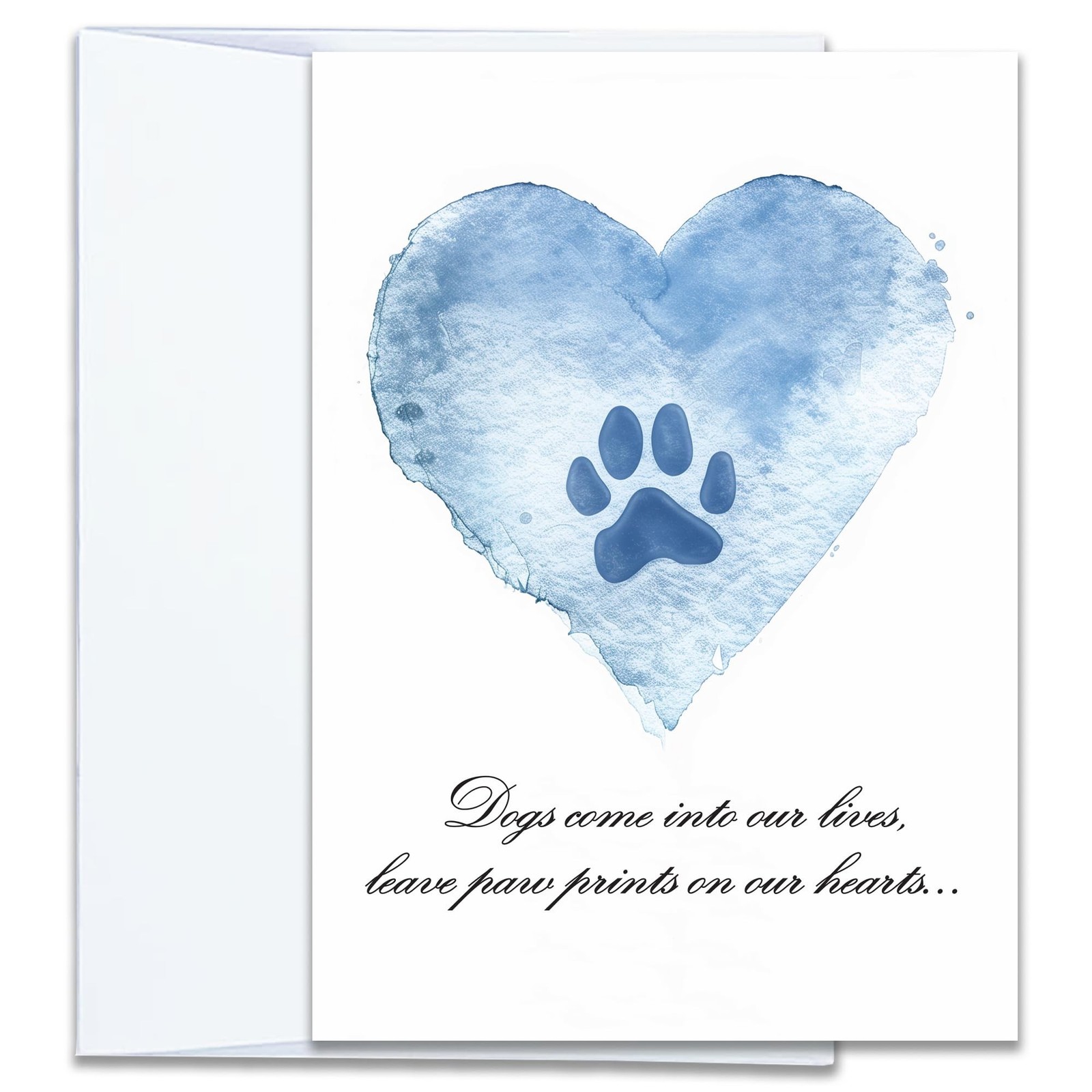 Hat Acrobat Loss of Dog Card – 5 x 7 inch Pet Loss Sympathy Card with Envelop…
