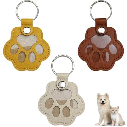 Cat Dog Hair Storage Keychain, Pet Hair Keychain, Fur Brown+white+yellow