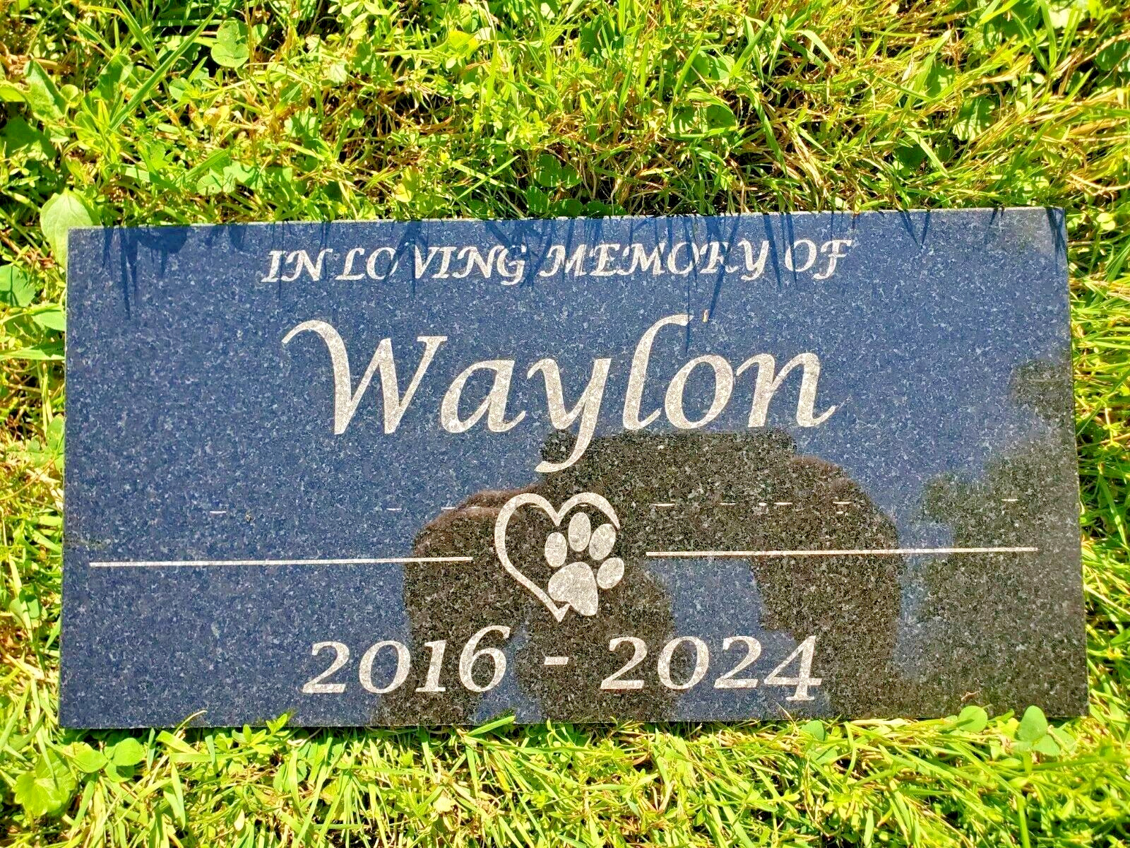 6×12 Pet Memorial Grave Stone Marker Plaque Headstone Cat Dog Loved One Gift t7