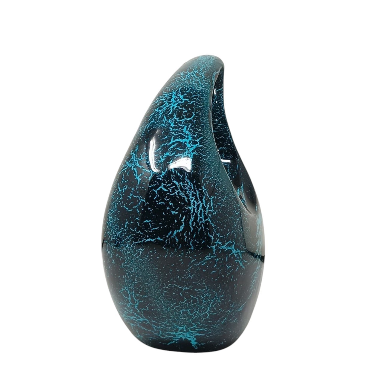 Blue Teardrop Large Urns for Human Ashes/Medium Urn with Red Heart/Cremation