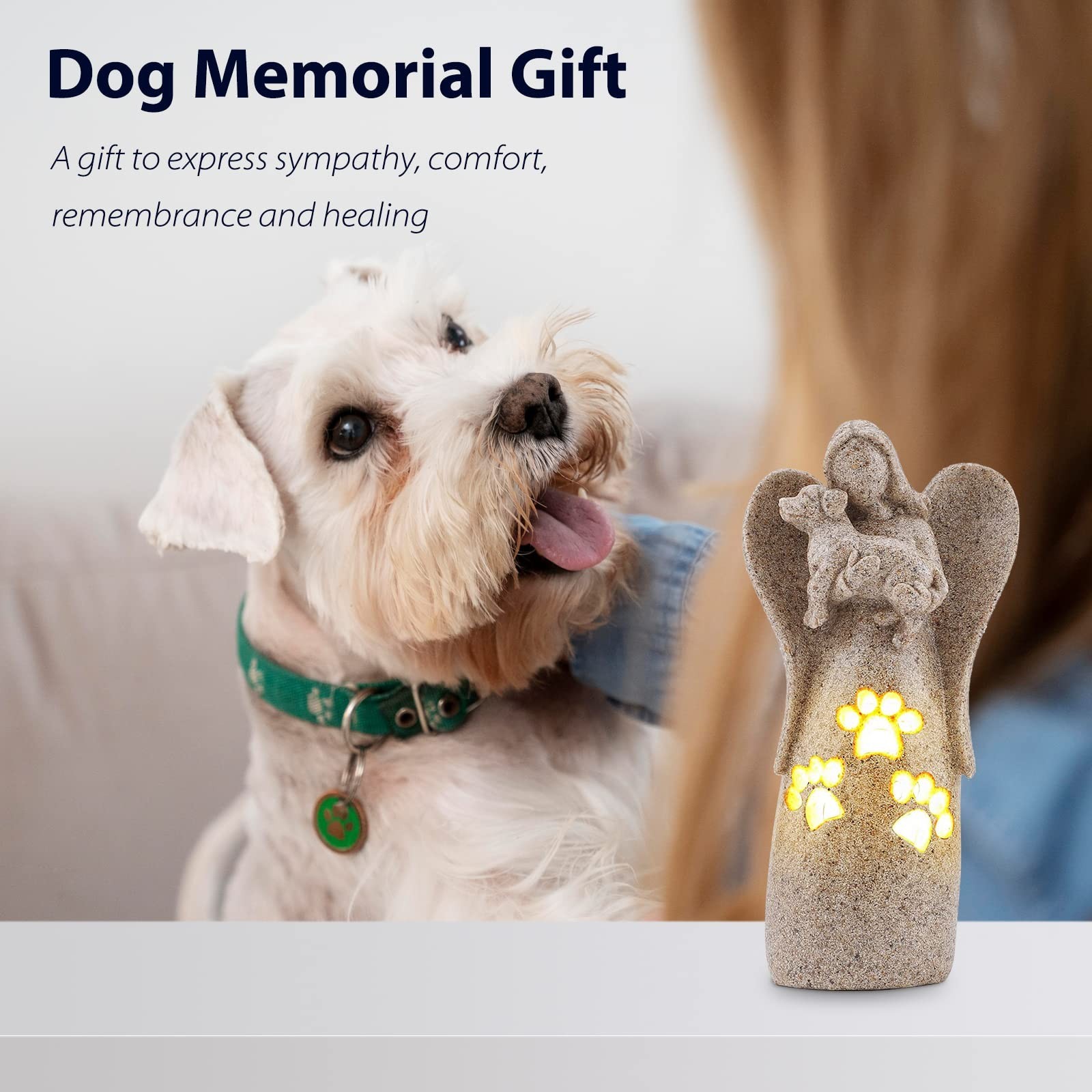 BEARAE Dog Memorial Gifts for Loss of Dogs, Pet Loss Sympathy Gifts, Dog Pass…