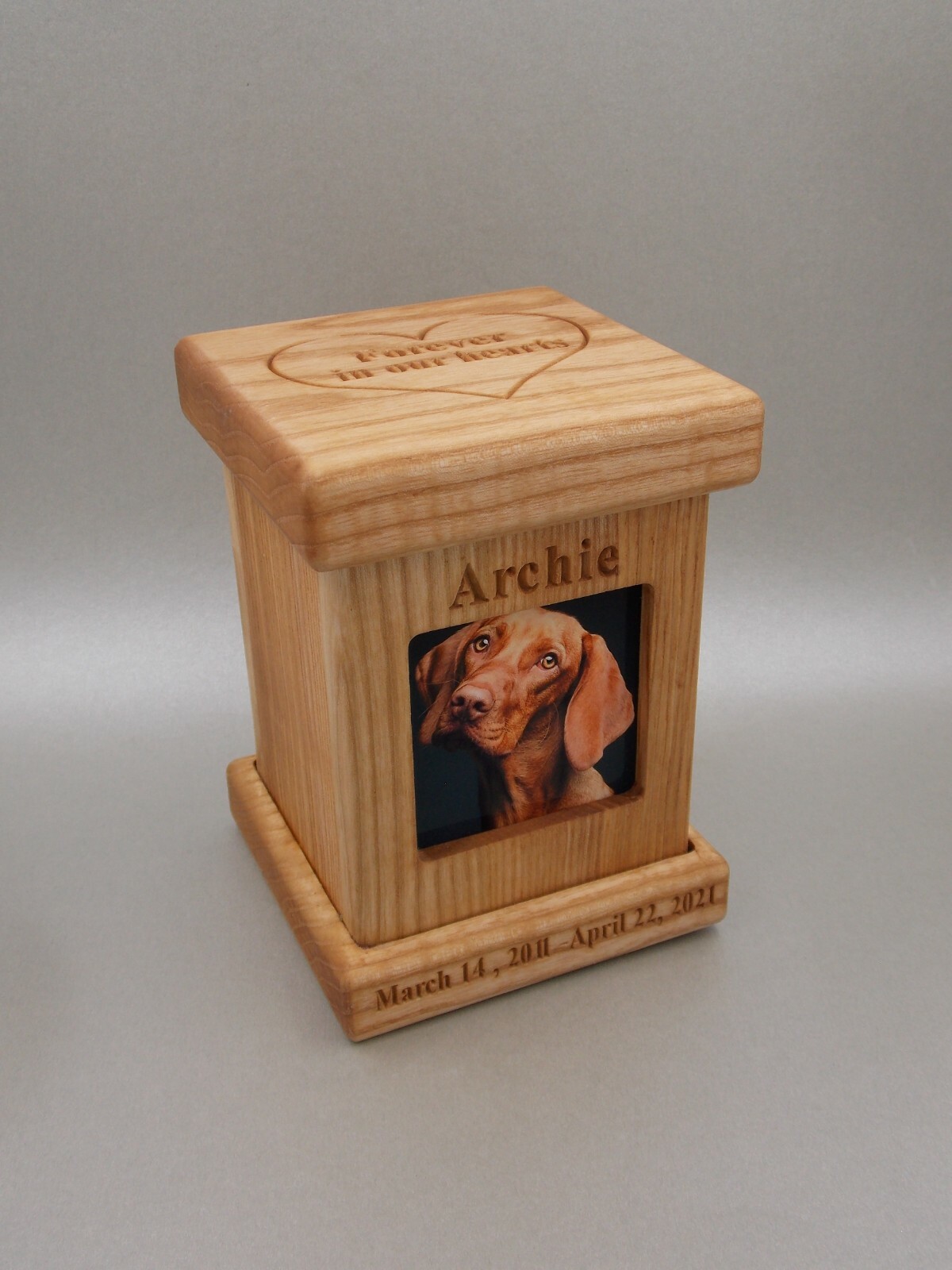 Pet memorial urn wooden cremation urns ashes for dog keepsake urn memorial box