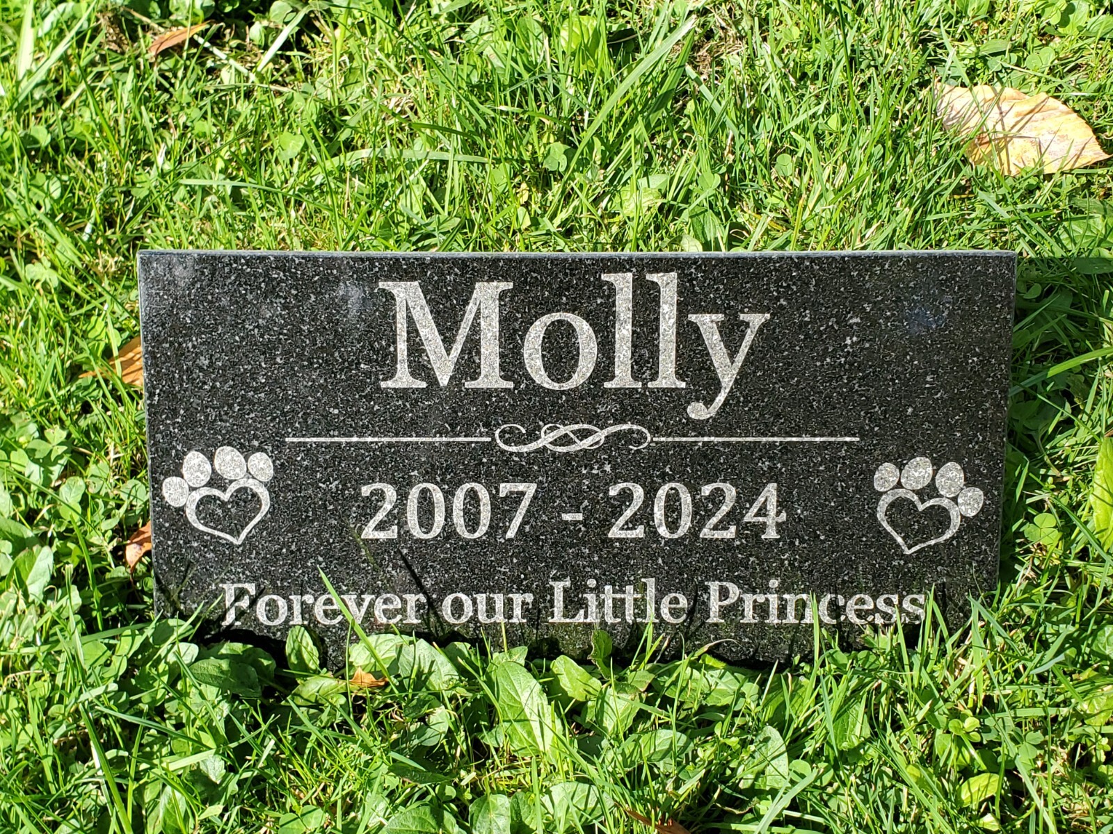 Pet Memorial Grave Stone Marker | Dog Cat Headstone | Tombstone Garden Gift t11