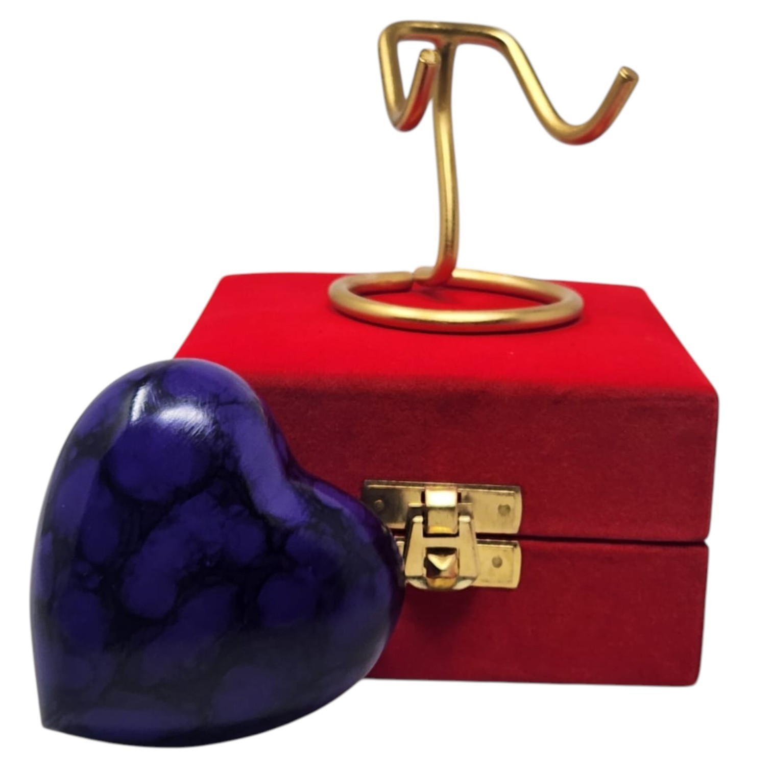 Custom Small Purple Marble Cremation Keepsake Urn for Human/Pet Ashes with Box