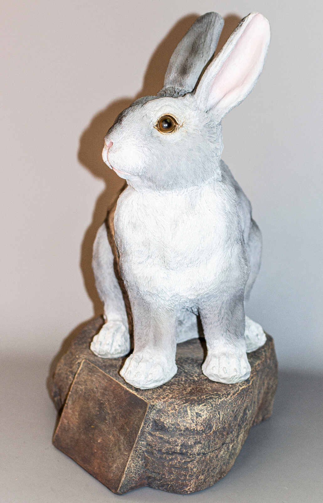 Large Pet Memorial Stone Rabbit Urn Bunny Grave Marker Alimal Loss Tribute Decor