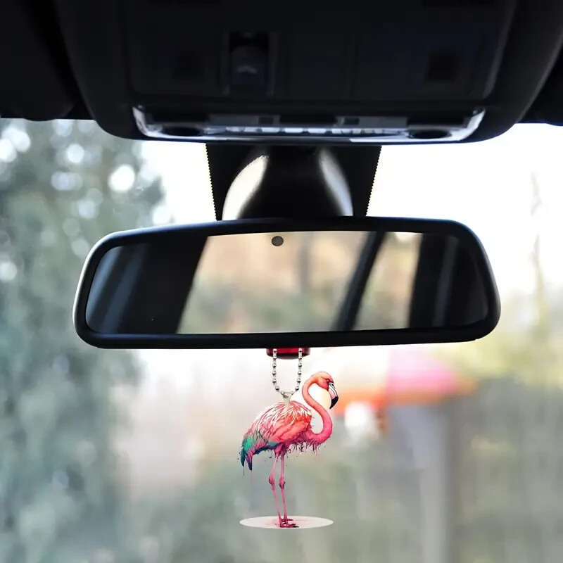 Cute Flamingo Acrylic Hanging Ornament