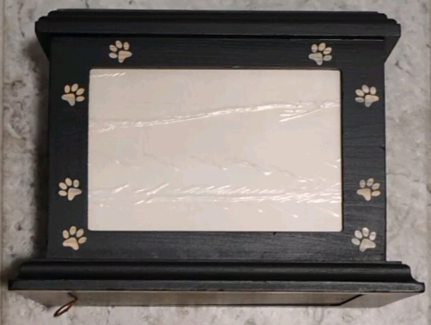 Pet Memorial Urns for Dogs or Cats, XLarge Wooden Funeral Pets (Open Box)