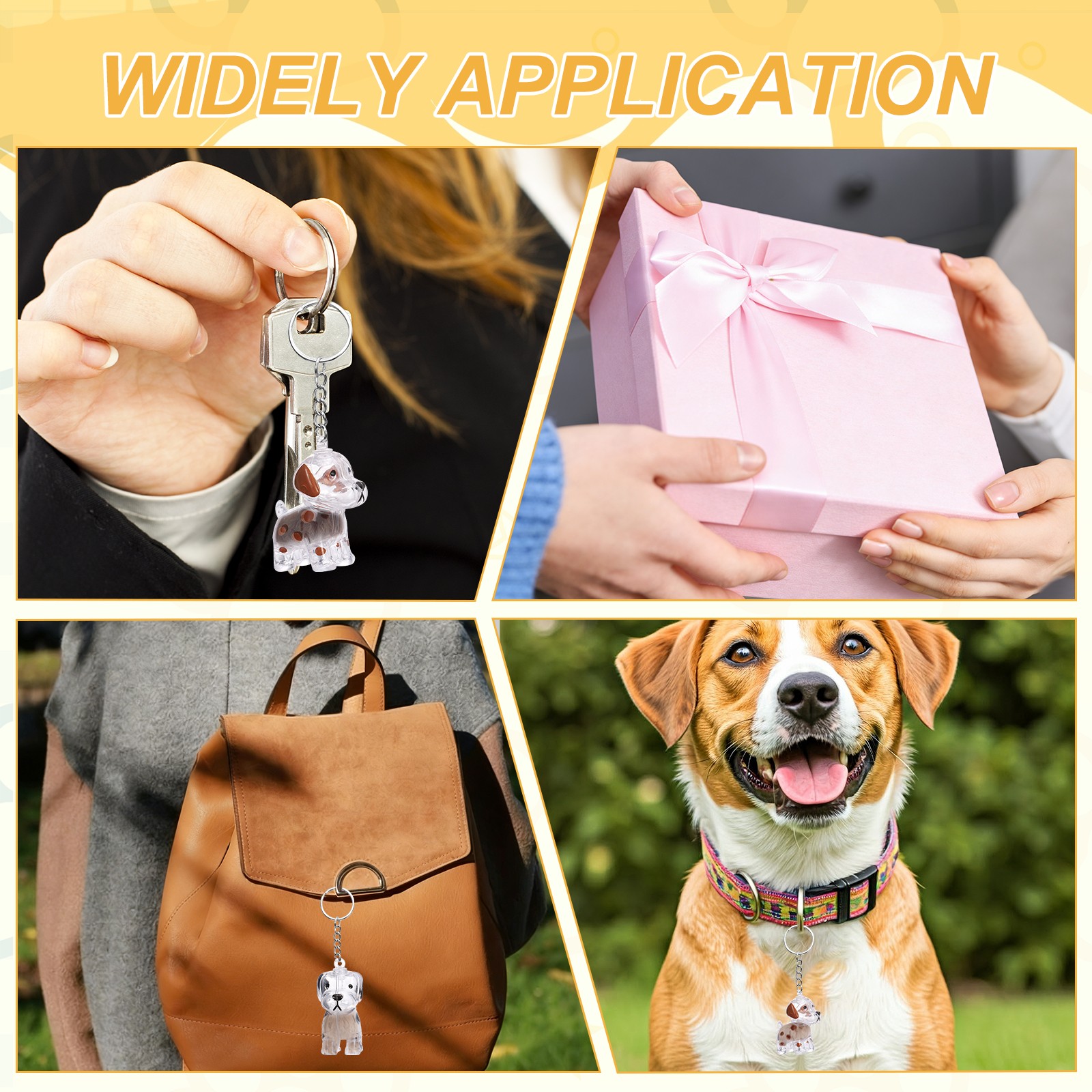 2Pcs Dog Hair Collector Keychain with Tweezers Style 3