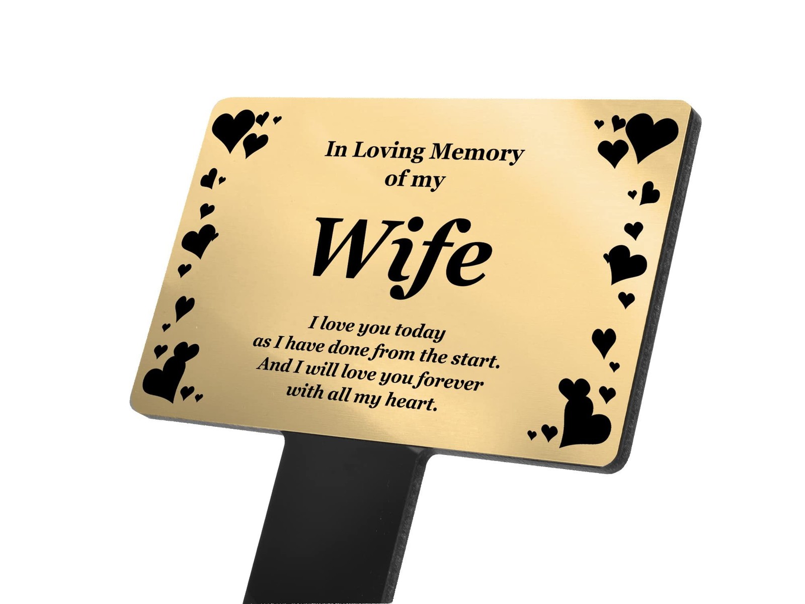 OriginDesigned Wife Memorial Plaque Stake – in Loving Memory of My Wife and a…