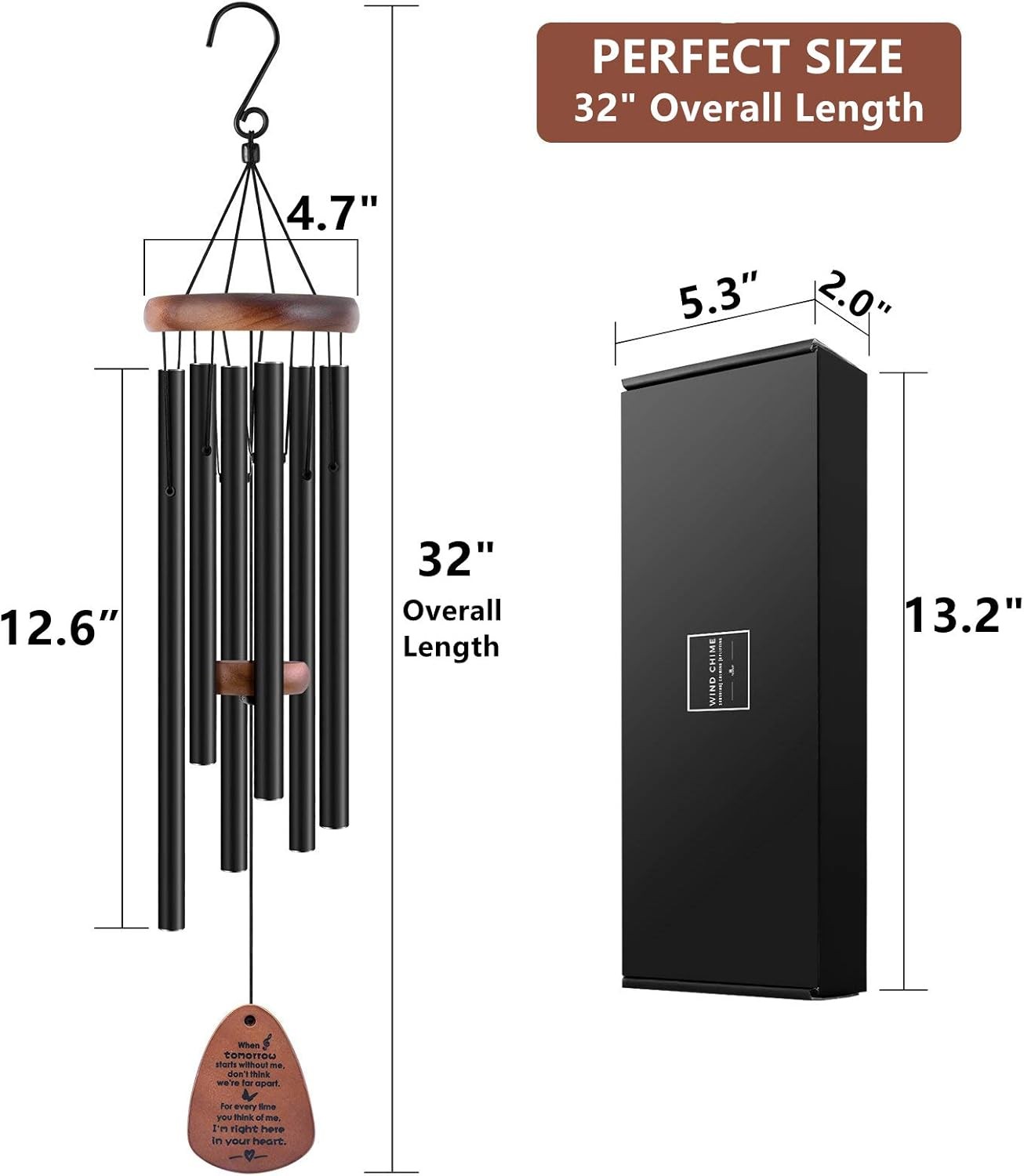 Sympathy Wind Chimes Bereavement/Memorial /Sympathy Gift in Memory of Loved One