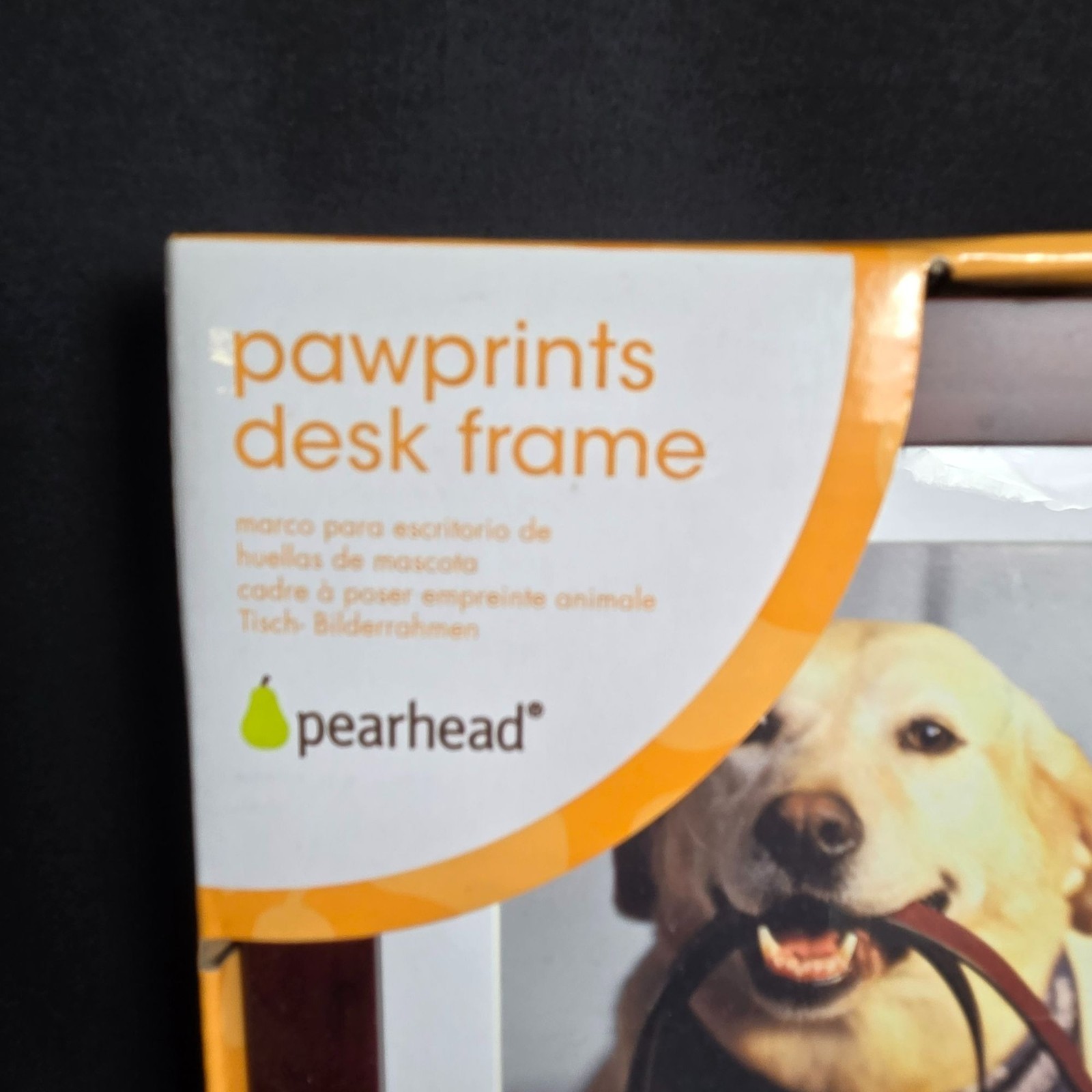 Pearhead Pawprints Desk Frame Pet Keepsake Dog Cat Photo Paw Print New