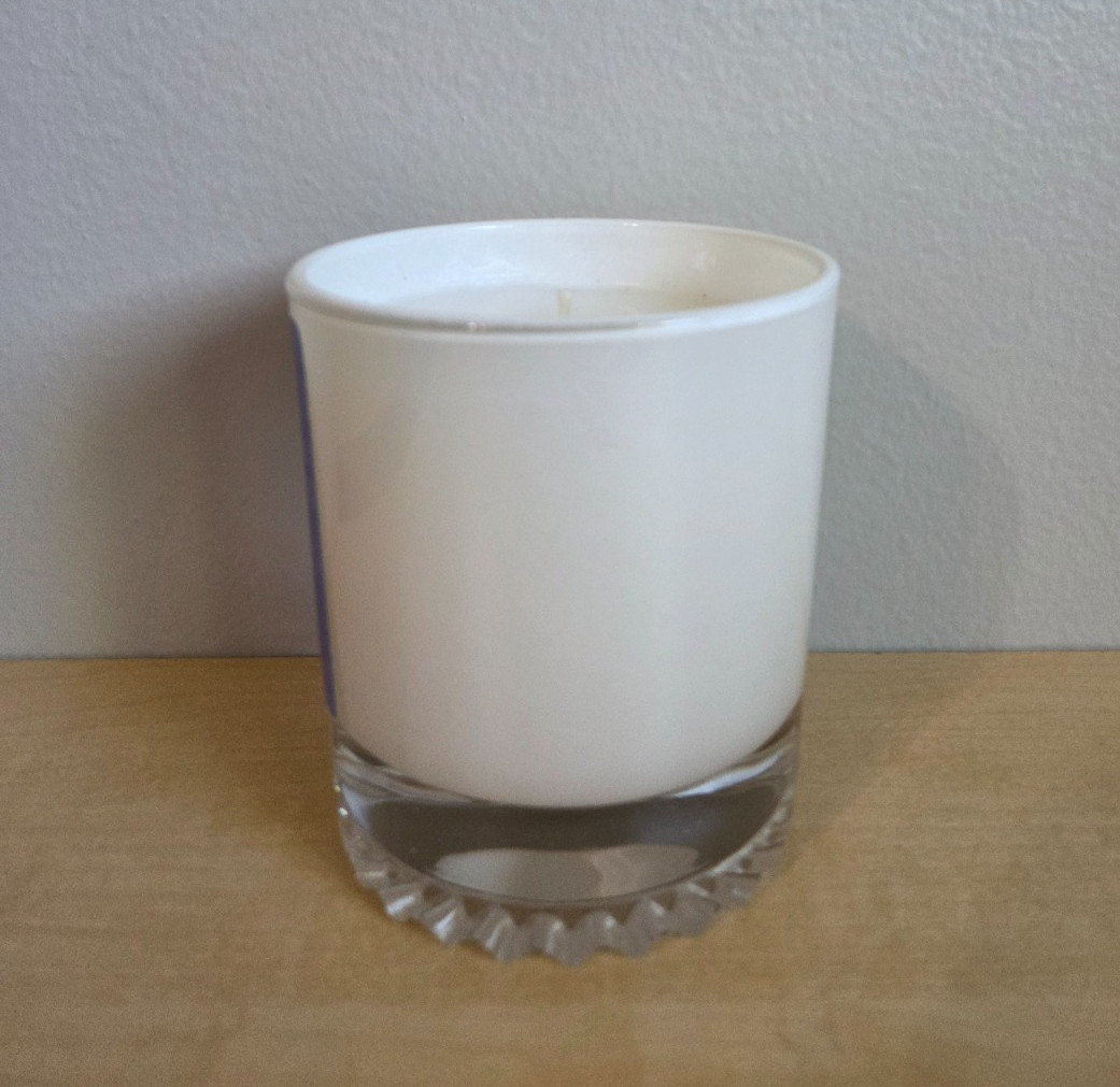 Pet Memorial Rainbow Bridge Candle “In loving memory of Scott” 3.75″x3.5″