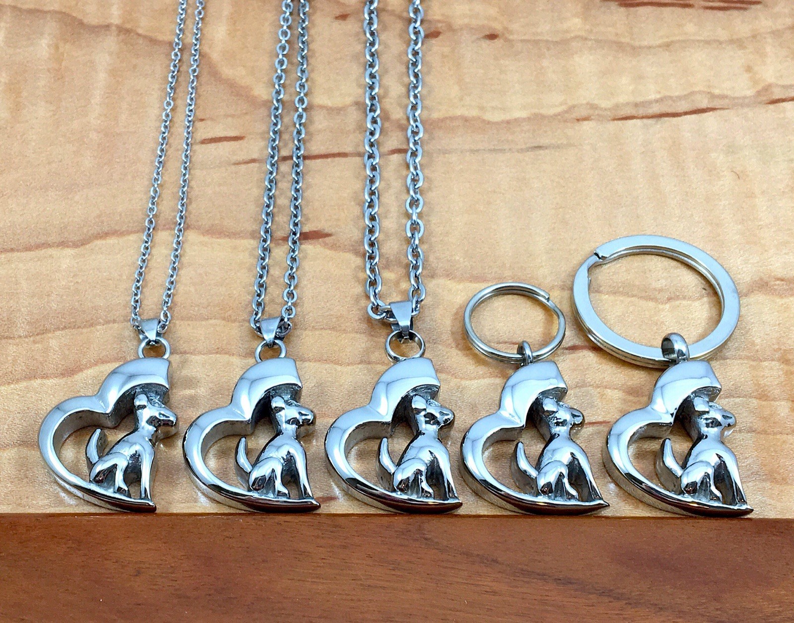 Dog Cremation Pendant Urn Keychain 1″ Key Ring for Ashes Puppy In My Heart