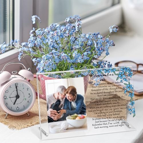 Memorial Picture Frame Sympathy Gifts for Loss of Loved One Passed Away Flower