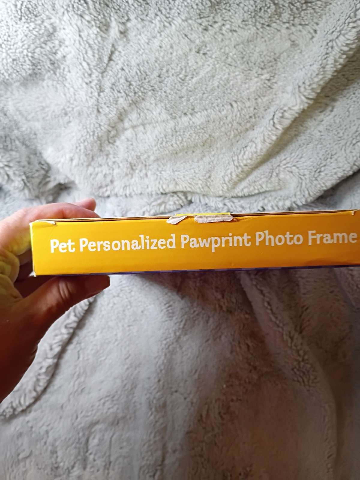 NIB Pet Personalized Pawprint 5×7 Photo Frame Plaster Mold Stickers Instructions