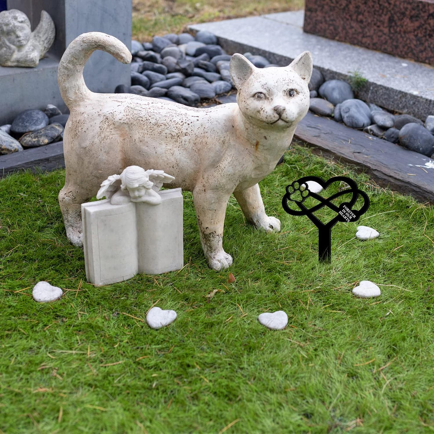 Pet Markers for Dogs Cats, Waterproof Pet Stake Decorations for Cemetery, Memo