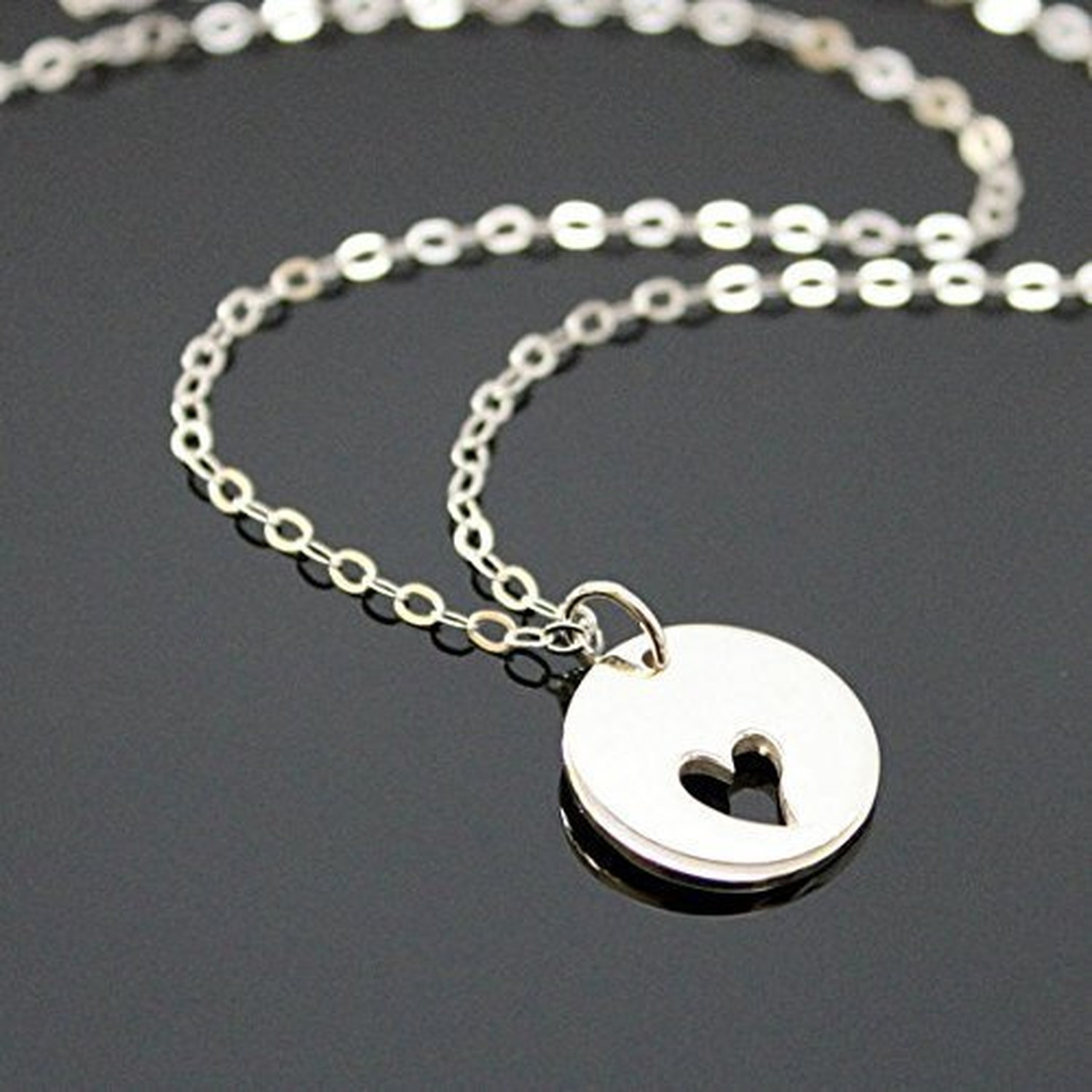 Sterling Silver I Carry Your Heart Cutout Necklace – Loss Remembrance Gift