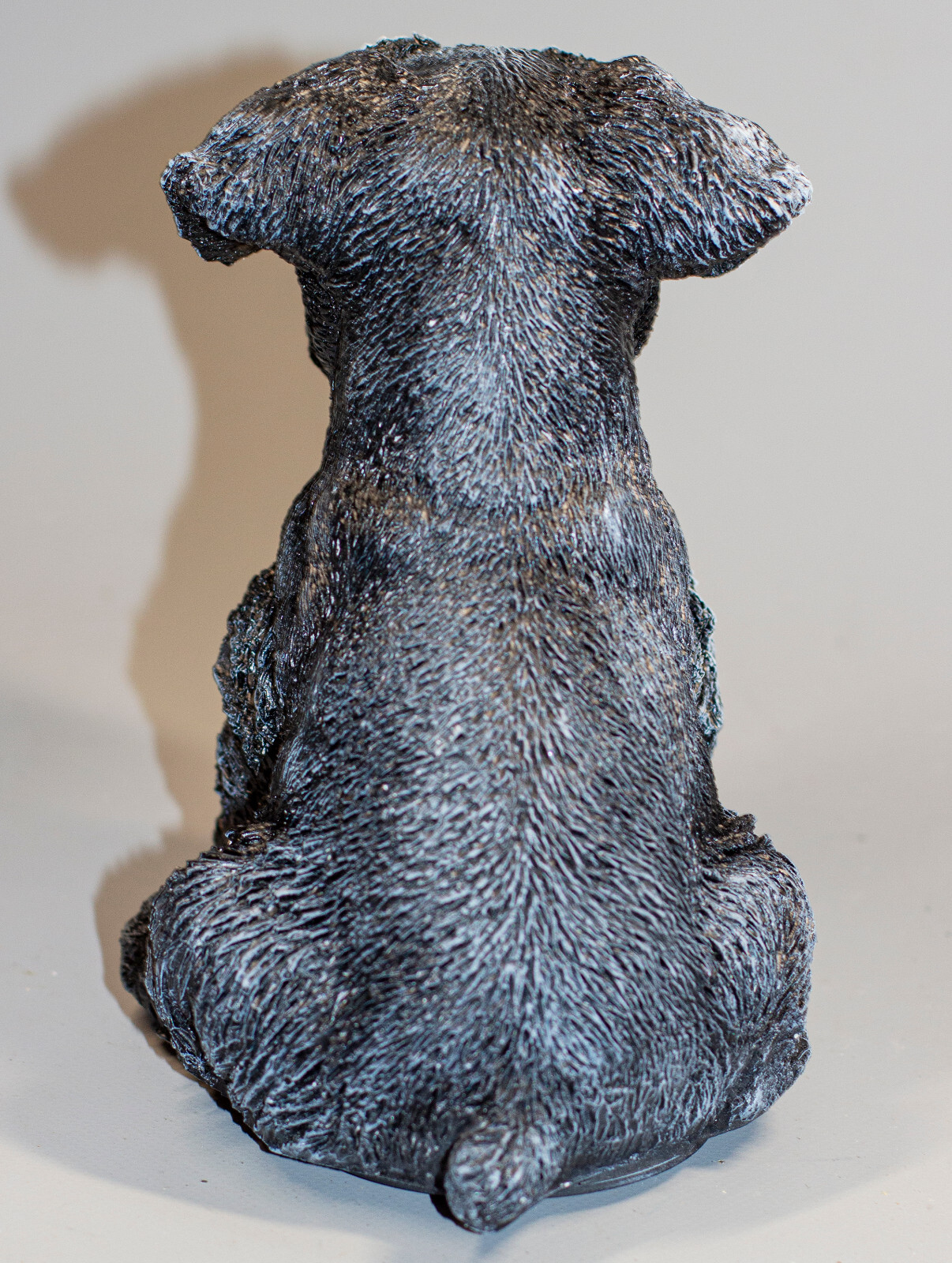 Black Schnauzer Urn Dog Ashes Pet Loss Cremation Statue Unique Memorial Keepsake