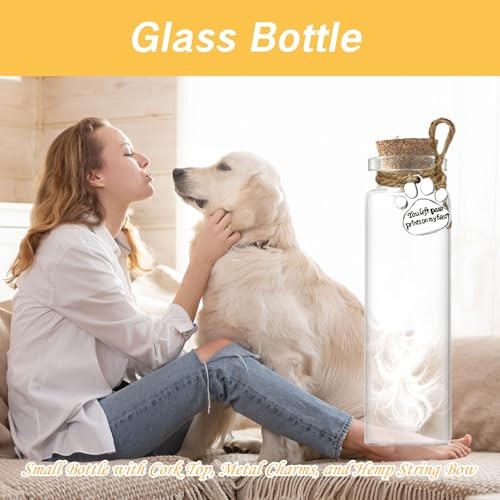 Hair Locket Keepsake for Pet Glass Vial – 1 PACK – Ashes or Cat Jar