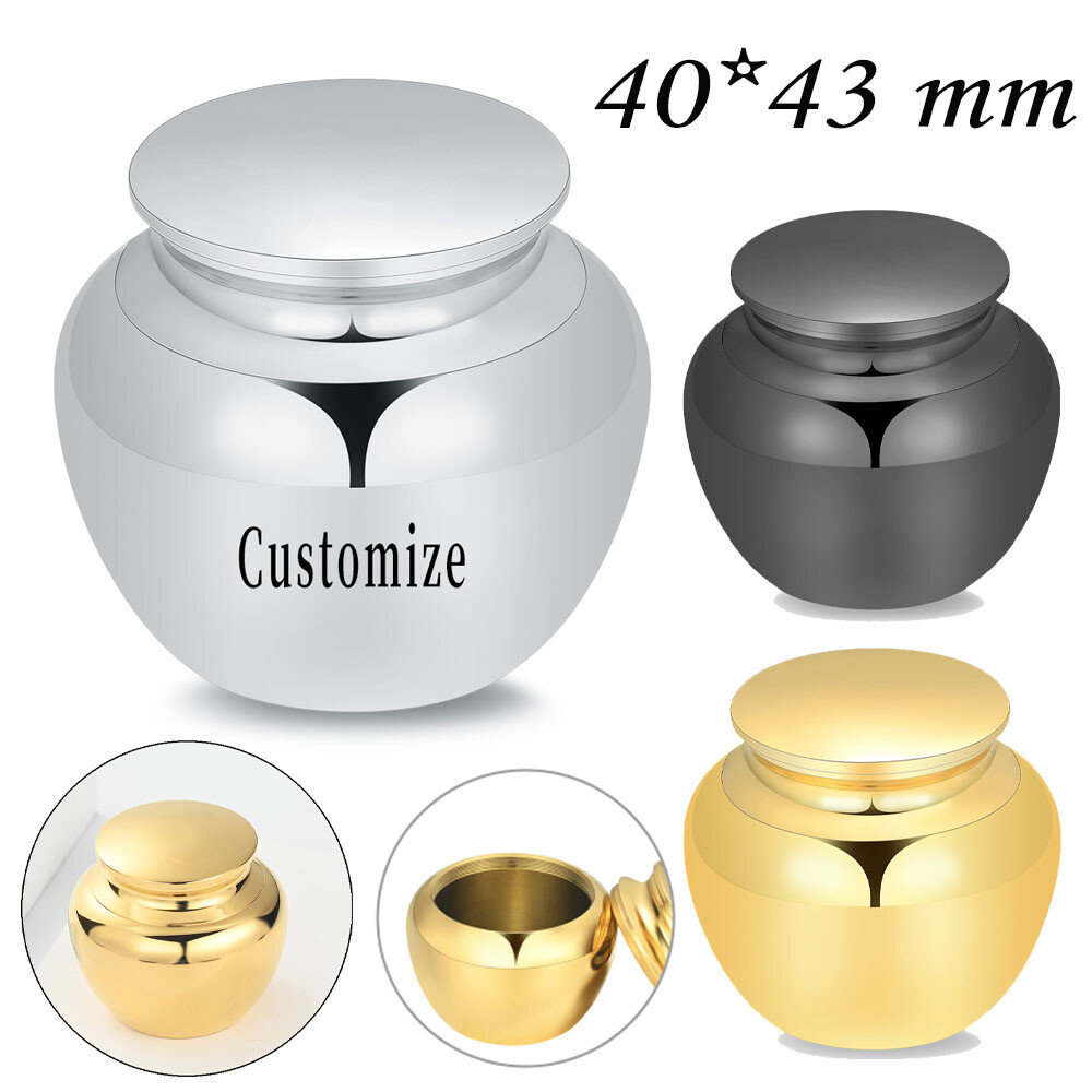 Small Keepsake Urns for Human Ashes 40*43 MM Memorial Cremation Urns for Ashes