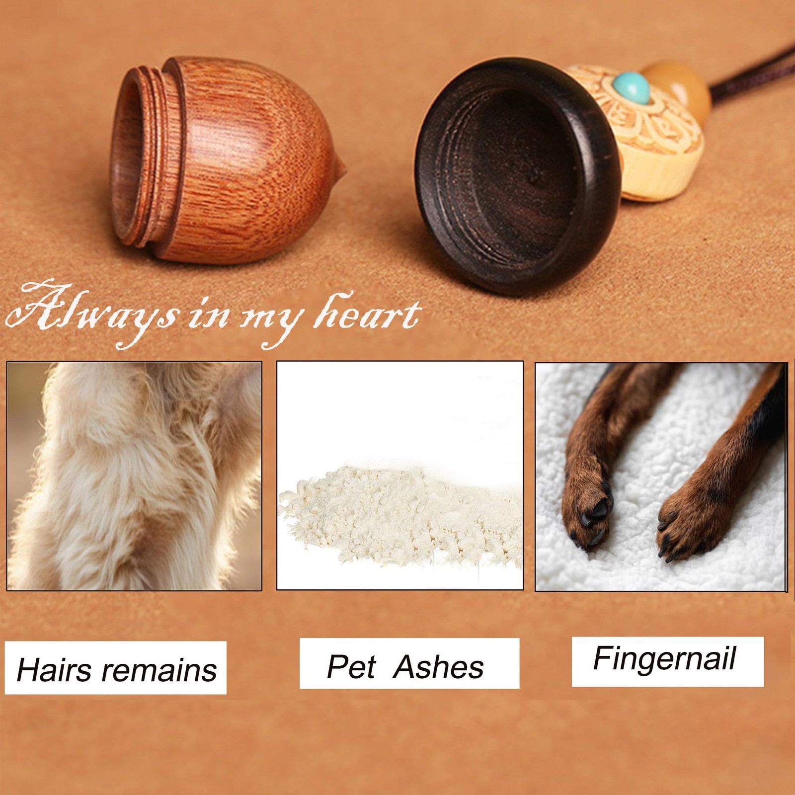 Pet Dog Urn Keychain for Ashes with Storage Bag Small Cat Cremation Keepsake …