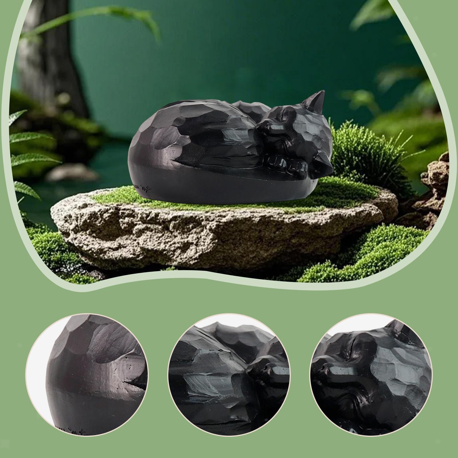 Cat Urn Pet Memorial Statue Decoration Pet Urn for Courtyard Garden Cemetery