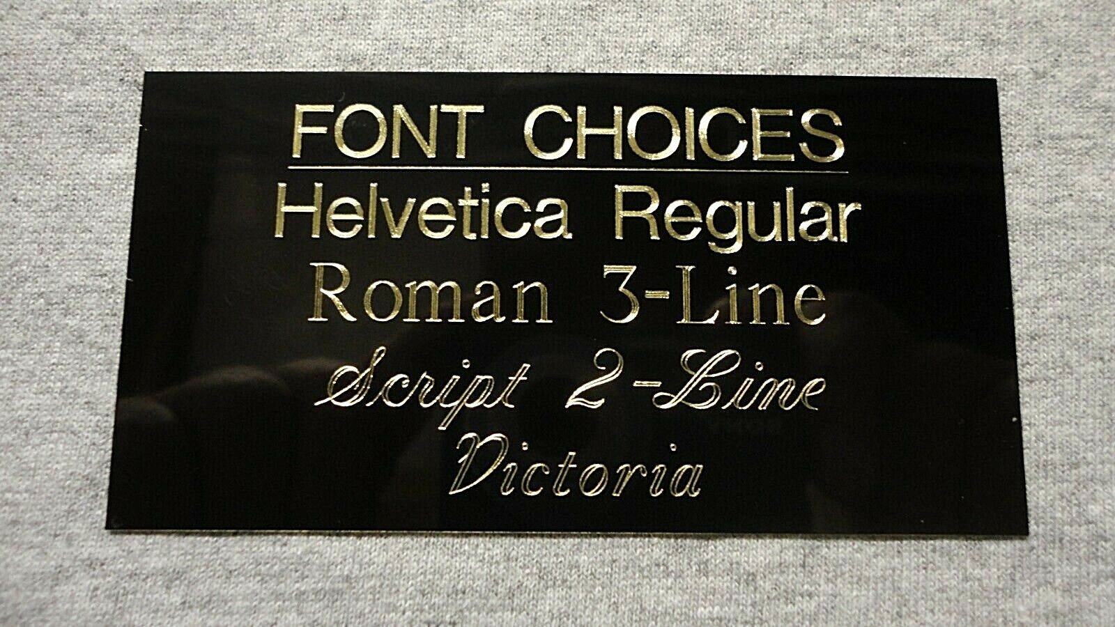 1×3 Custom Engraved Brass Plate Notch Corner 2 Holes/Screws Plaque Trophy Pet