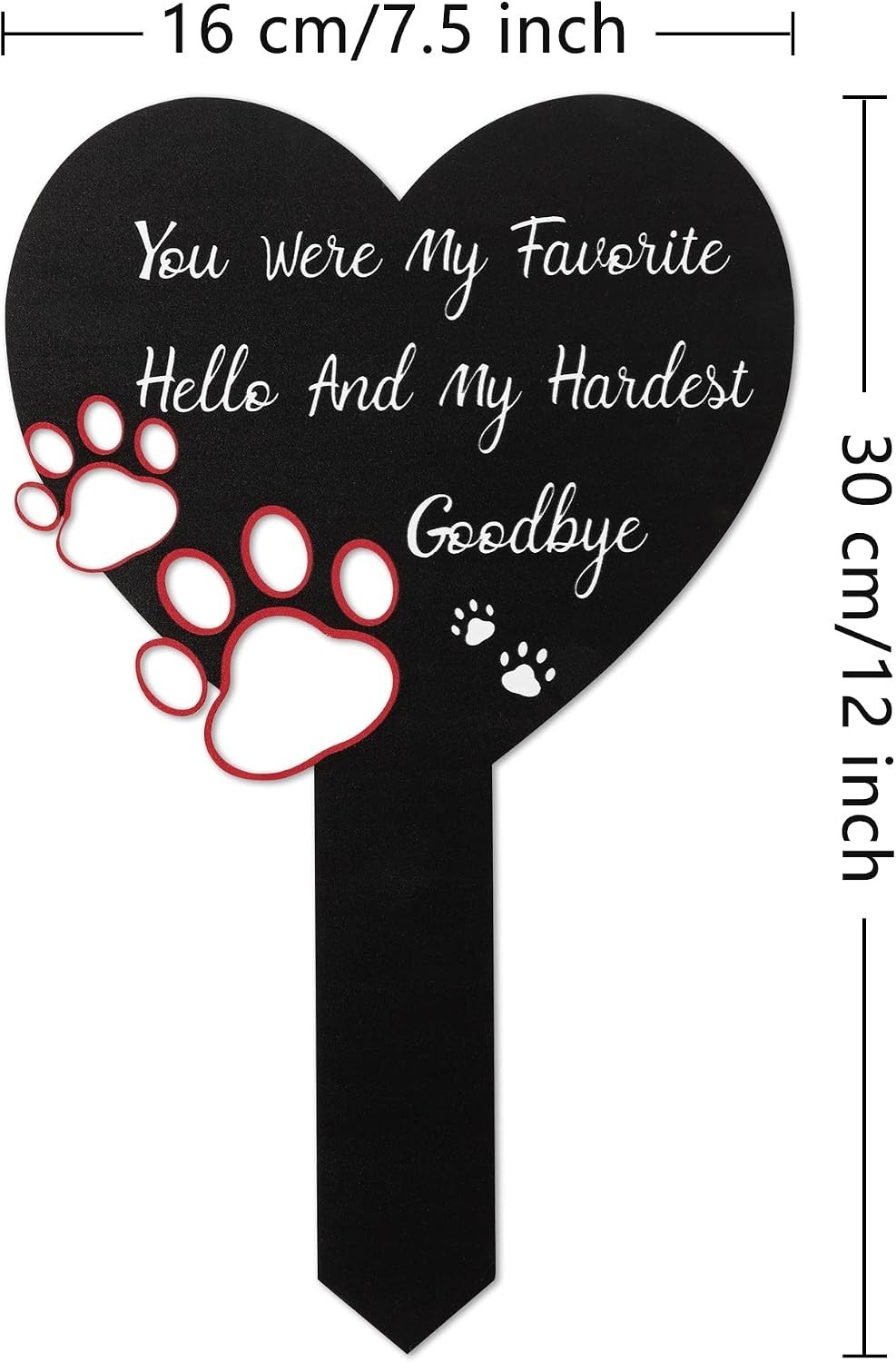 Pet Memorial Graves Markers for Dogs Cats, Pet Cemetery Headstones Decoration…