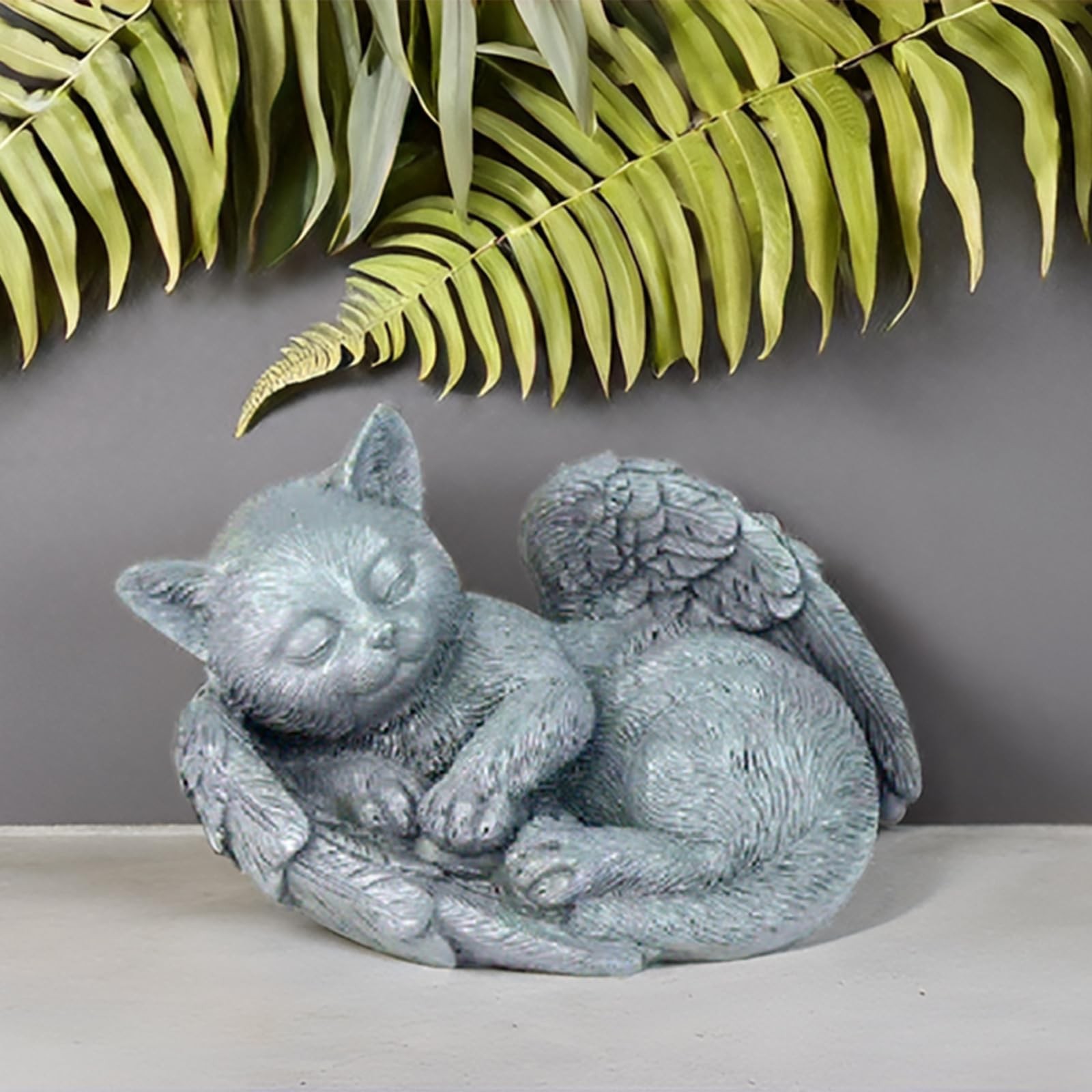 Sengocis Small Cat Memorial Stone Commemorates Our Lost Fur Small, Gray