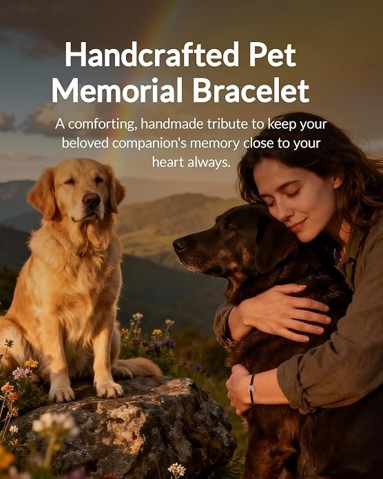 Pet Memorial Gifts for Loss of Dog, Paw Print Rainbow Sympathy Bridge Card Br…