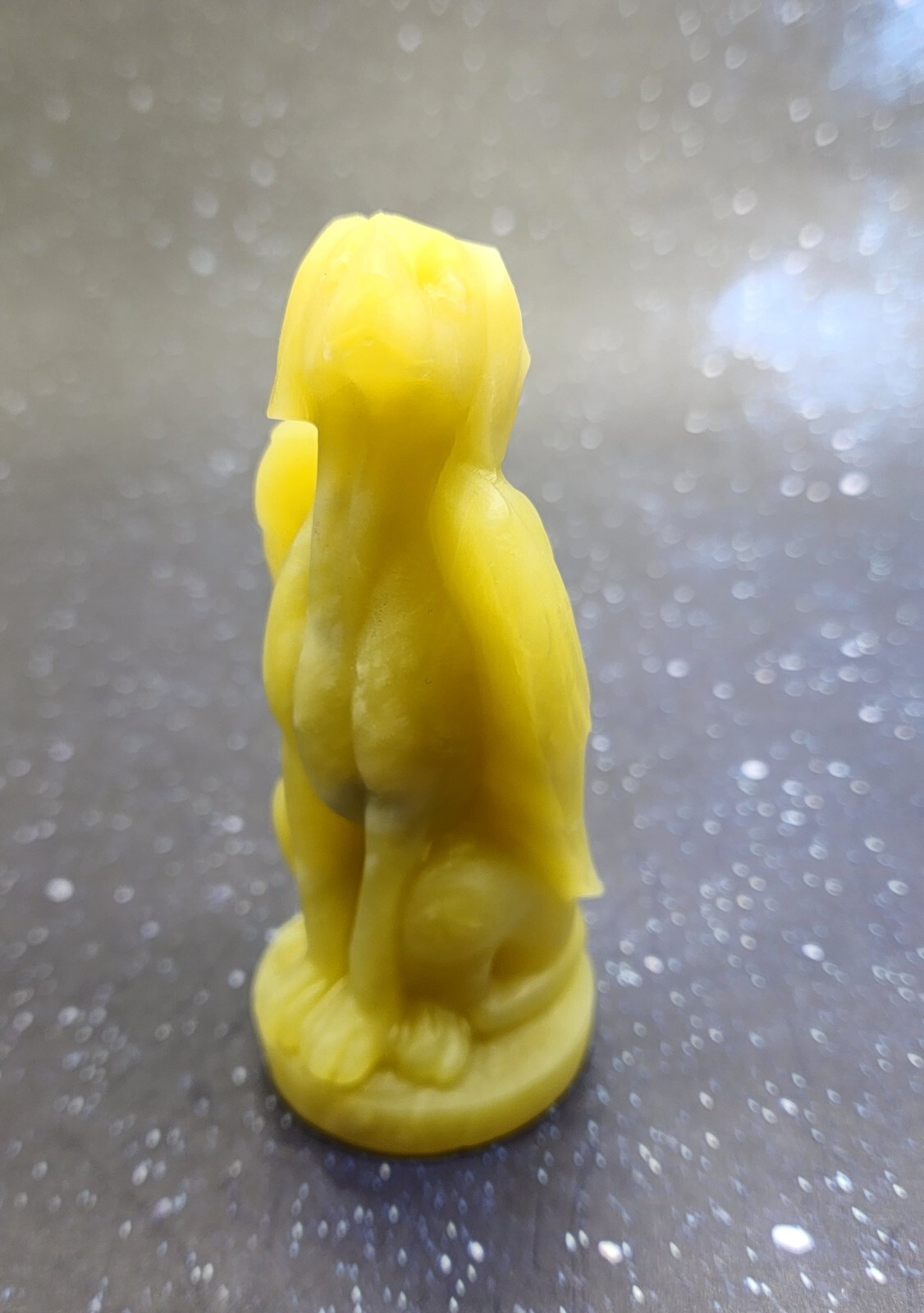 Lemon Jade Winged Angel Dog Pet Memorial, Pet Loss Gift, Gemstone Carving
