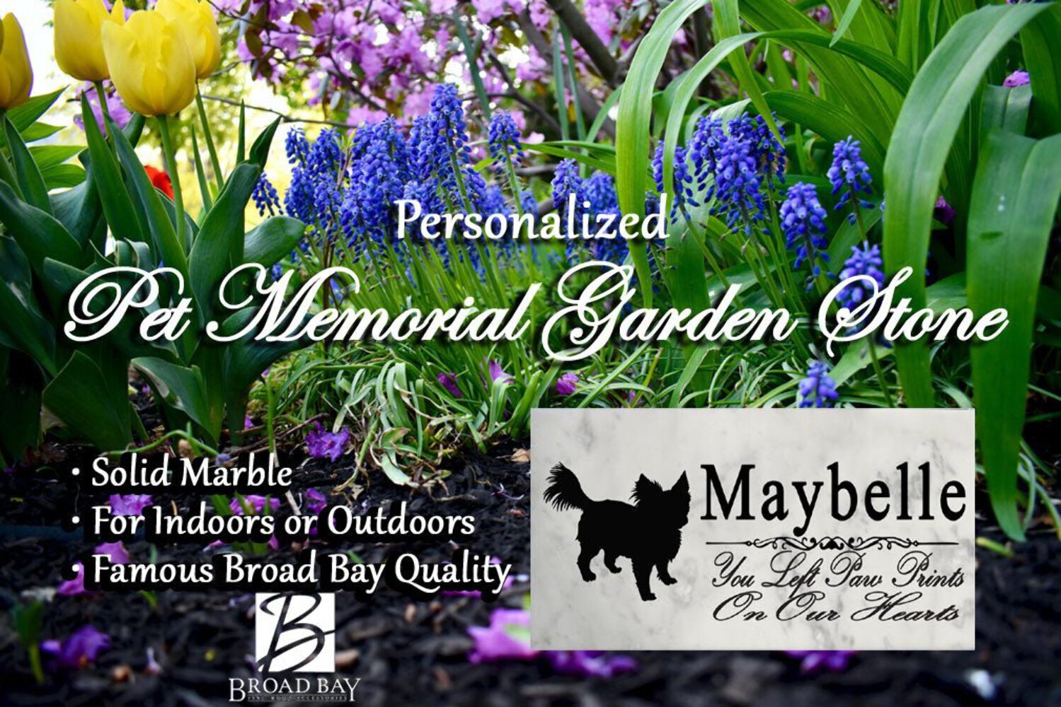 Long Haired Chihuahua Memorial Stone Personalized Dog Garden Rock Grave Marker O