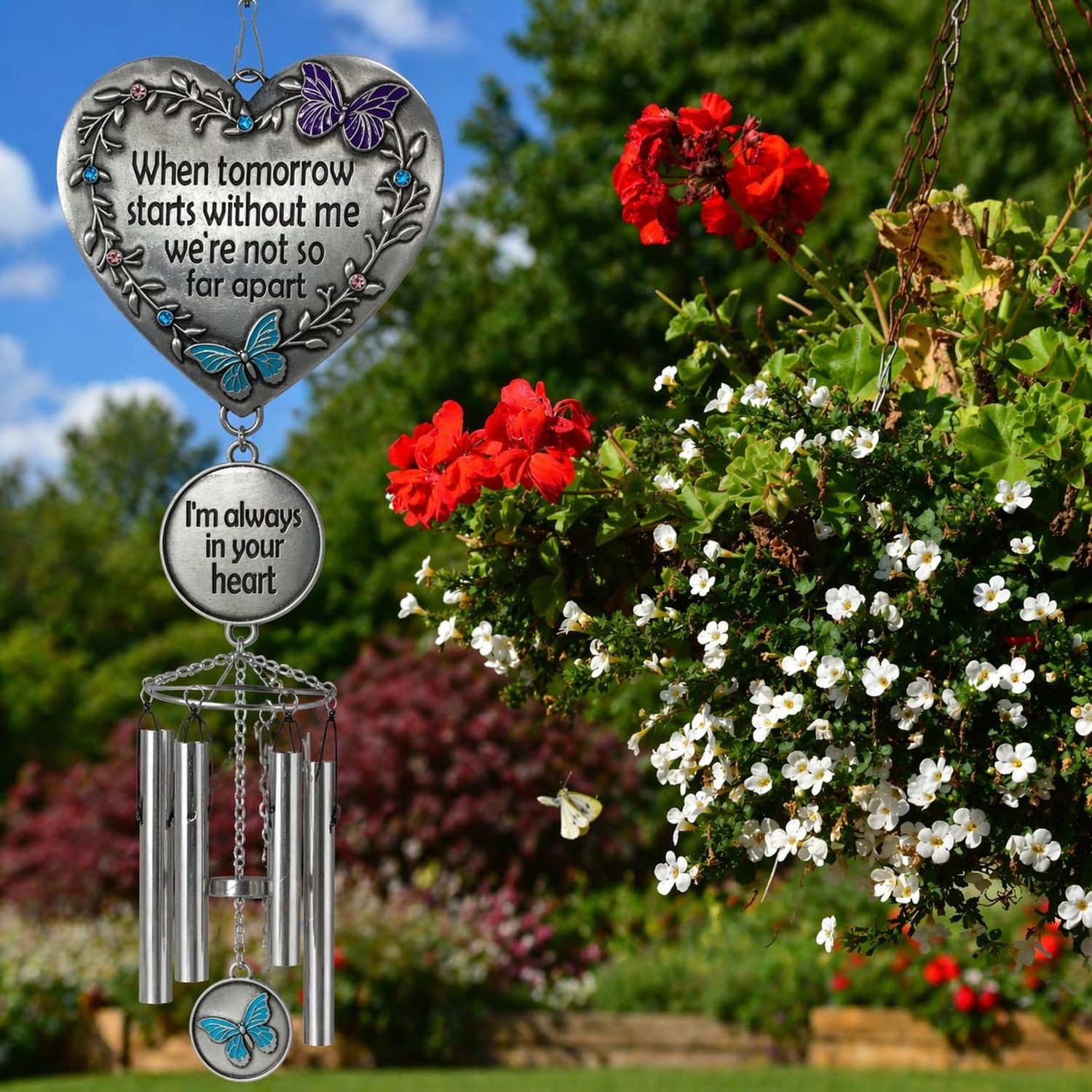 Memorial Wind Chimes Condolence – When Tomorrow Starts Without Me I’m Always …