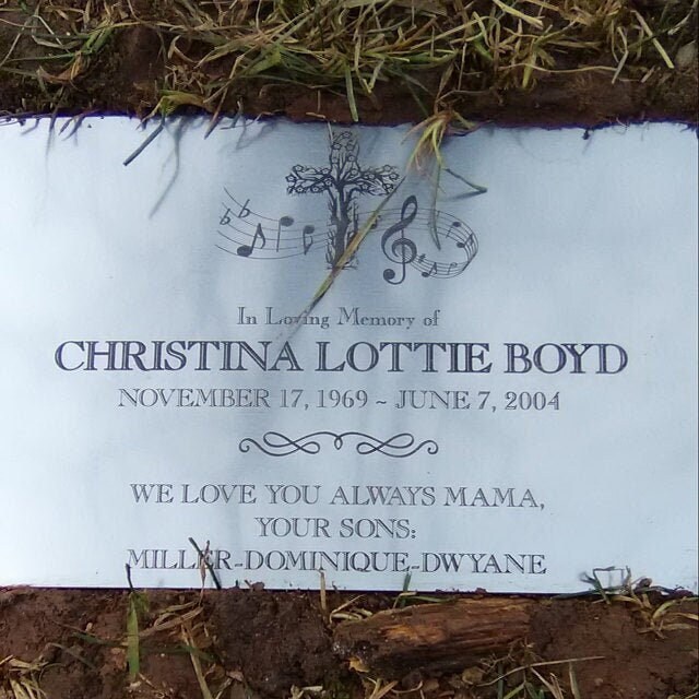 Memorial engraved headstone marker plate color options: brass silver copper
