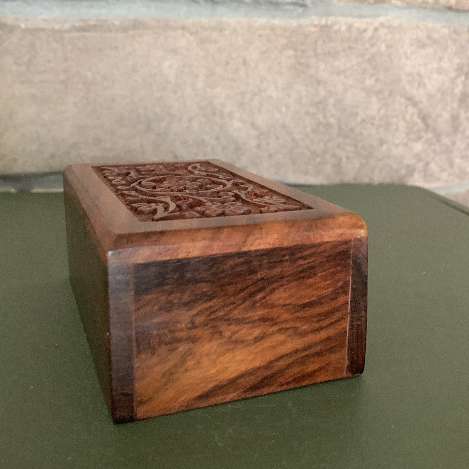 Small Wooden Memorial Keepsake Urn Box Cremated Remains of Pets/Cat/Dog 5”