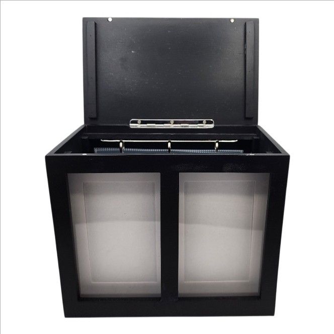Pet Memorial Urn Wooden Keepsake Box Shadow Box Paw Print Photo Album Set