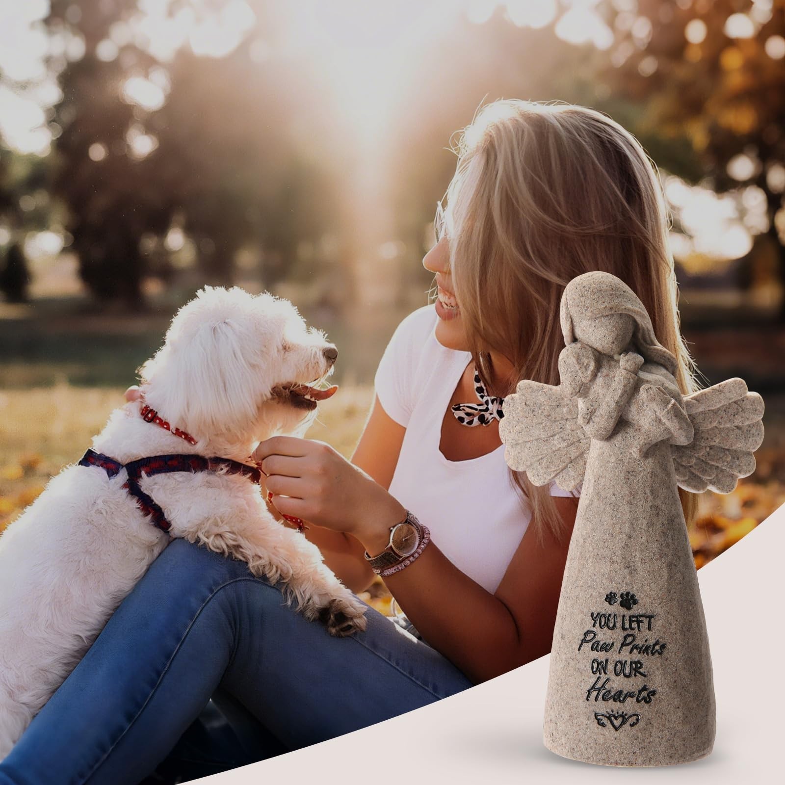 Dog Memorial Gifts – Sympathy Keepsake for Loss of Pet, Paw Print Remembrance, G