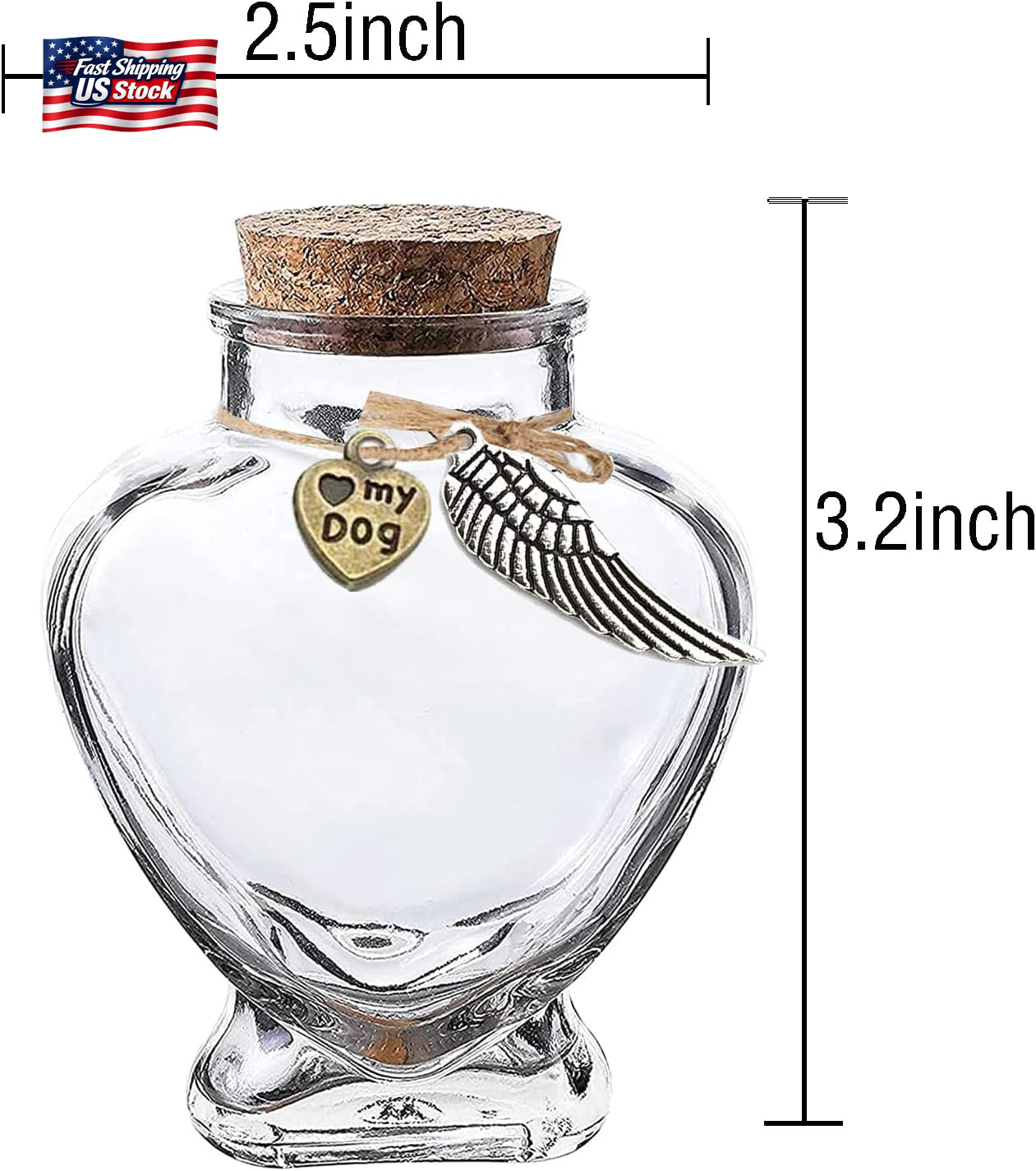 Memorial Bottle for Pet Hair，Pet Fur Memorial Fur Keepsake，Dog Cat Keepsake Fur,