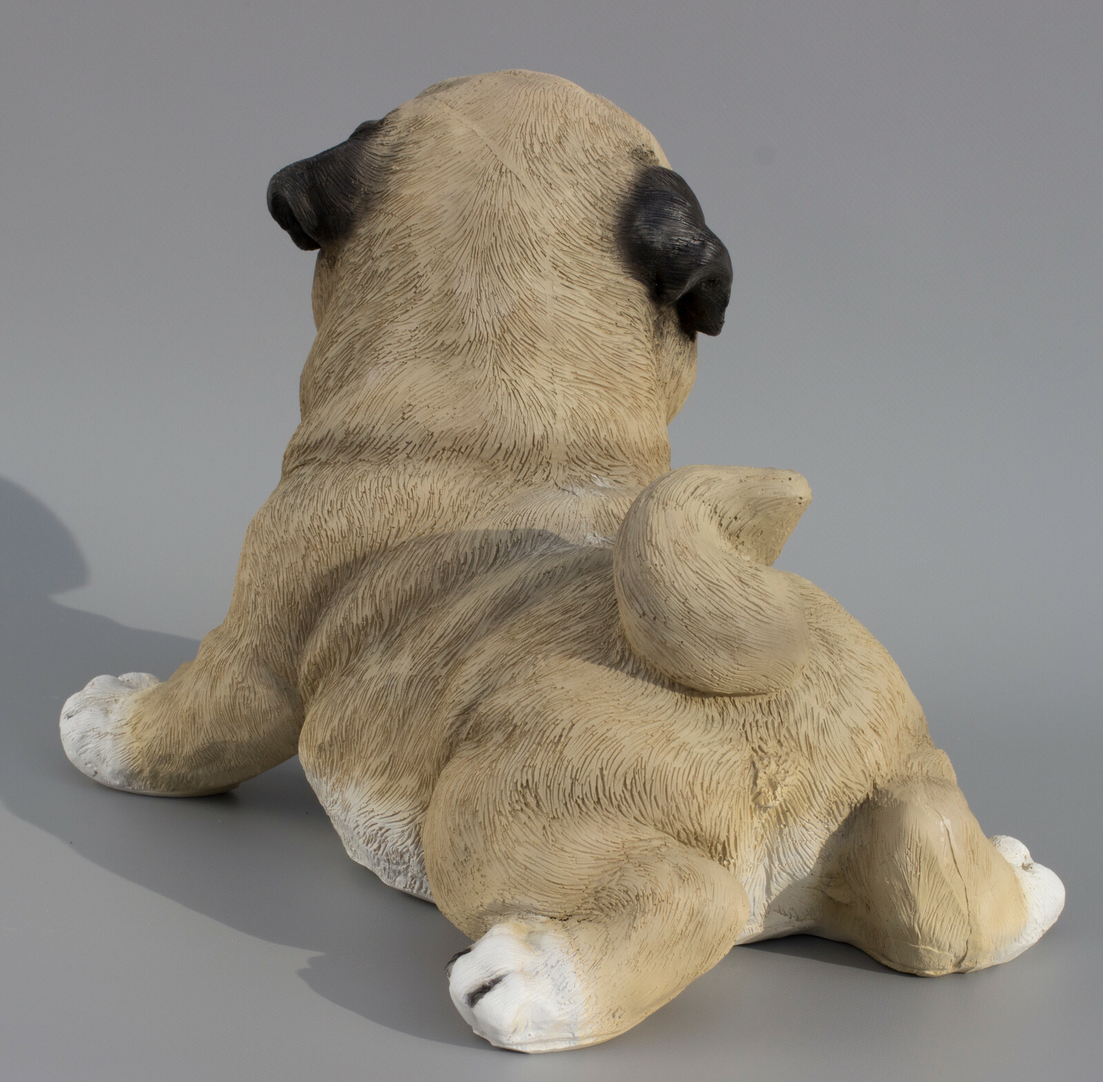 Pet Cremation Urn Pug Dog Ashes Memorial Statue Grave Ornaments Animal Realistic