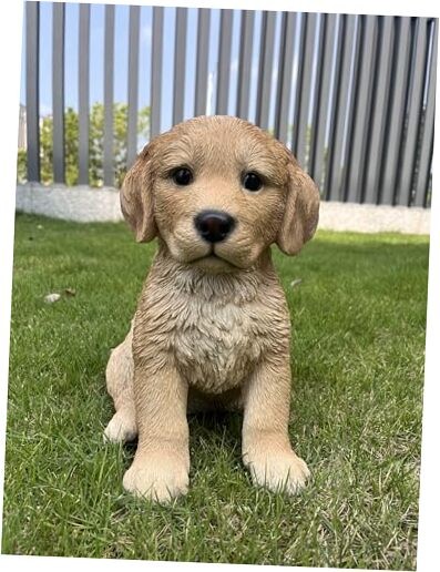 Hi-Line Gift Ltd. 10″ Golden Retreiver Puppy Statue