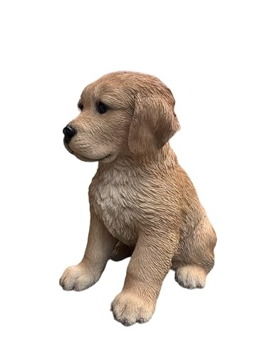 Hi-Line Gift Ltd. 10″ Golden Retreiver Puppy Statue