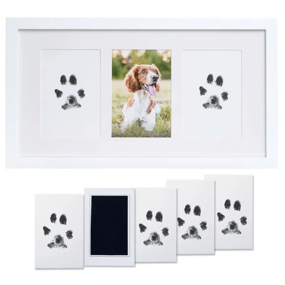 Pearhead Pawprints 3-Opening Frame, Memorial Frame