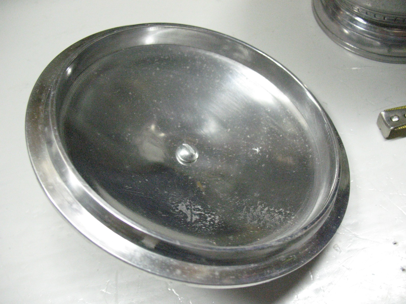 VINTAGE HAND CHASED URN SPUN ALUMINUM 6” TALL HAND MADE