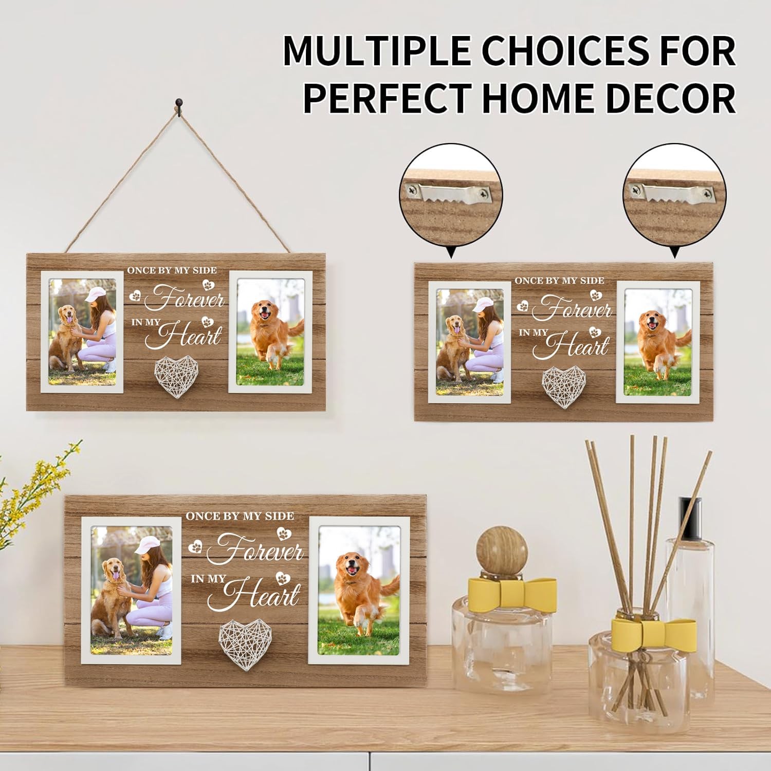 Dog Memorial Picture Frame, Pet Dog Memorial Gifts for Loss of Dog, Passed Aw…
